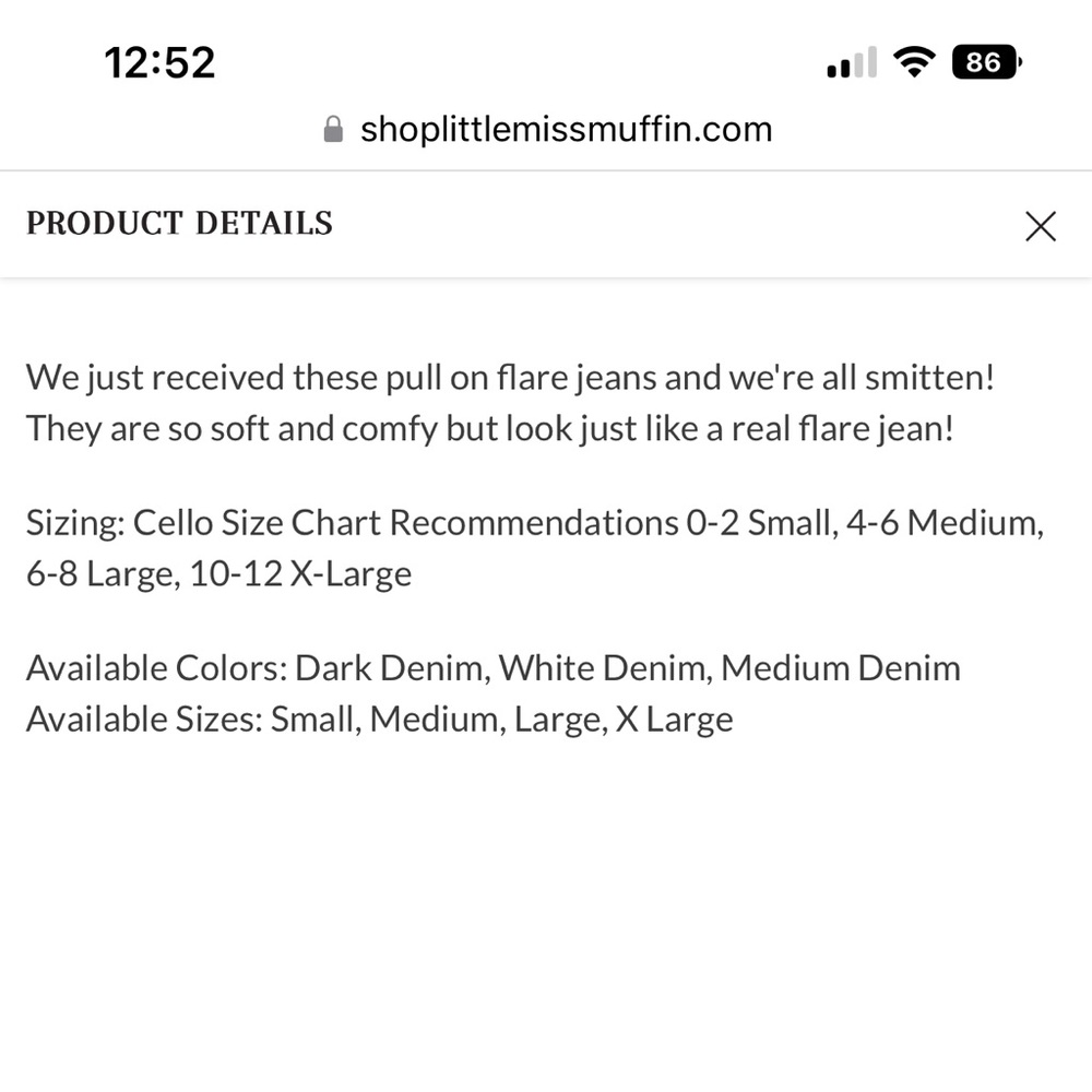👖 Cello Flare Pull On jeans👖. Sold Out. - Picture 8 of 9